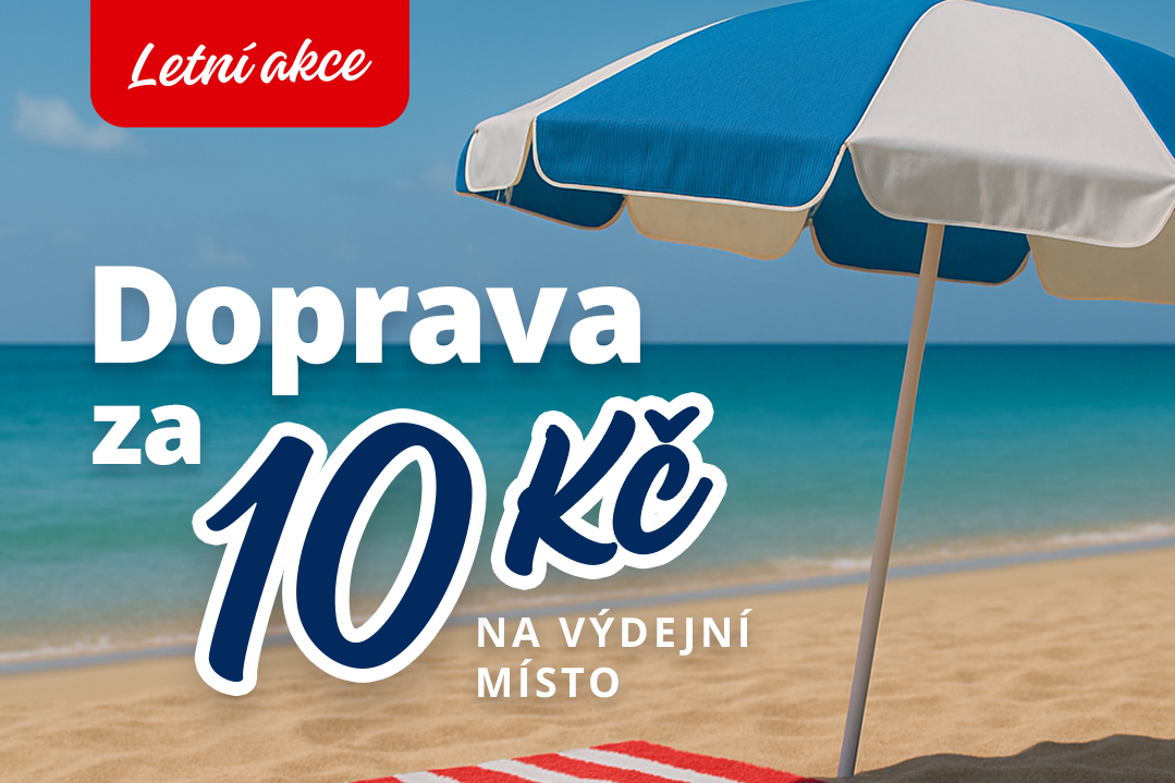 Letní akce: Doprava na výdejní místa za 10 Kč/0,5 EUR