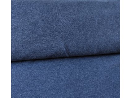 Jednolícní úplet indigo