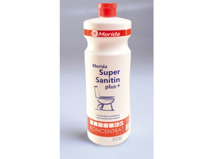 Čistící prostředek na mytí WC Merida SUPER SANITIN Plus 1 l.