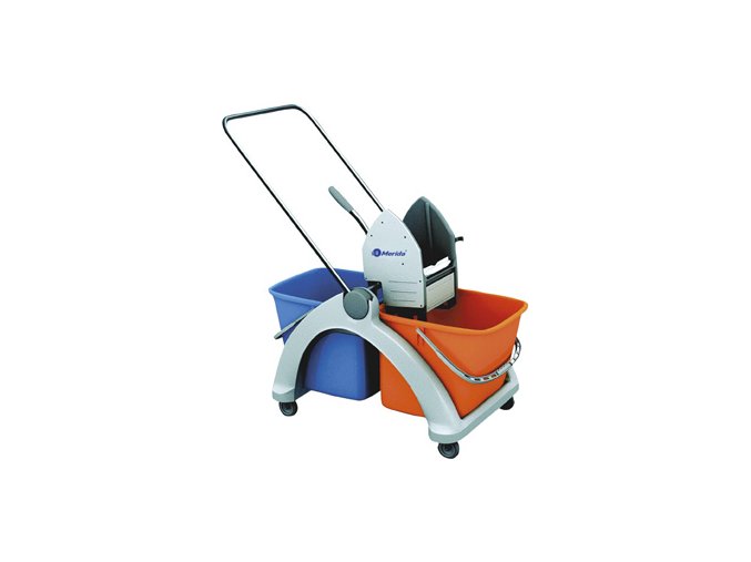 Úklidový vozík Roll-Mop s plastovou konstrukcí