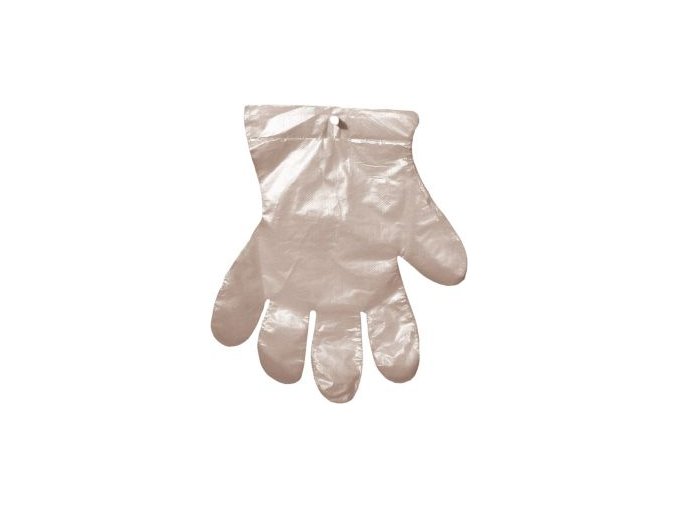Jednorázové mikrotenové rukavice na odtrhnutí 100 ks/balení