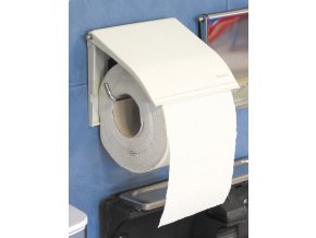 Zásobník na toaletní papír klasický,bílý komaxit