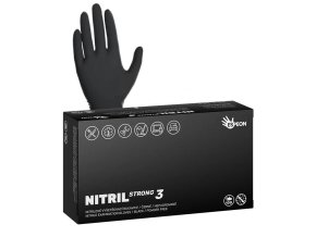 Nitril Strong3 nepudrované, černé 5,0g  100 ks