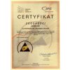 Certifikát ESD antistatické vlastnosti