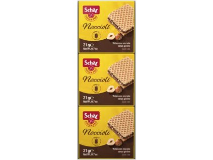 SCHAR BEZLEPKOVÉ OPLATKY NOCCIOLI 63g (3x21g)