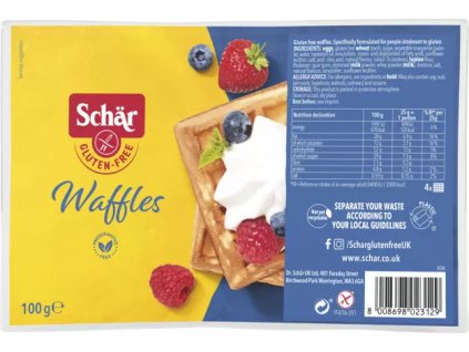 SCHAR BEZLEPKOVÉ VAFLE SOFT WAFFELN 100g