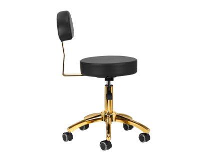 Kosmetický taburet AM-304G zlato černý