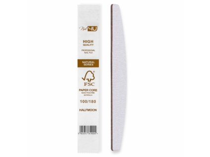 Nail4U Pilník natural standard halfmoon 100/180