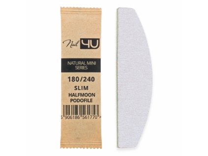 Nail4U Pilník mini slim halfmoon 180/240