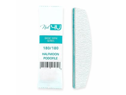 Nail4U Pilník mini halfmoon 180/180