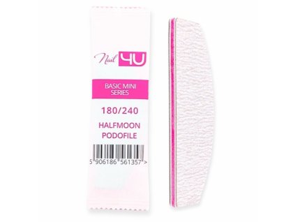 Nail4U Pilník mini halfmoon 180/240