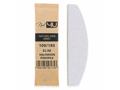 Nail4U Pilník mini slim halfmoon 100/180