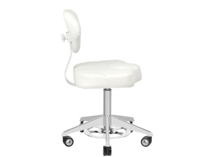 Azzurro Kosmetický taburet 156-F Bump-Up – bílý