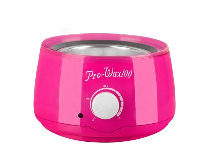 Ohřívač vosku Pro Wax 100 – plechovka 400 ml, 100 W růžový