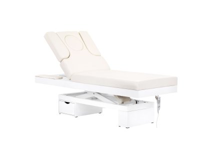 Azzurro Spa – kosmetické lehátko Azzurro 815B, vyhřívané, podsvícené, bílé