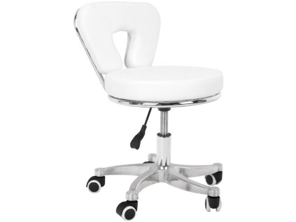 Kosmetický taburet na pedikúru 9266 – bílý