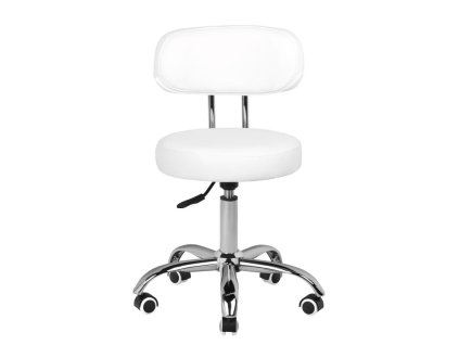 Kosmetický taburet na pedikúru A-007 bílý