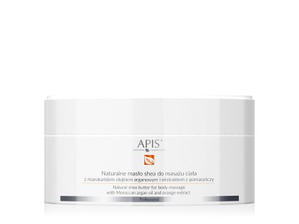 Apis ORANGE TERAPIS Přírodní bambucké máslo pro masáž těla s marockým arganovým olejem a pomerančovým extraktem 200 g