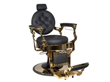 Gabbiano barber křeslo Claudius Gold černý