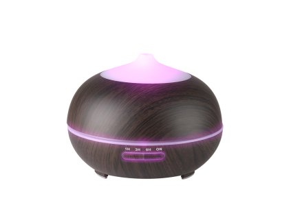 Aroma difuzér / zvlhčovač vzduchu spa 06 tmavé dřevo 400 ml + časovač