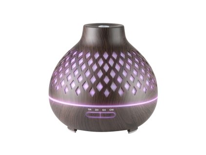 Aroma difuzér / zvlhčovač vzduchu spa 10 tmavé dřevo 400 ml + časovač