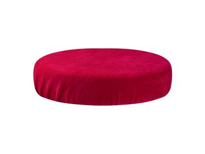 Potah na taburet – sametový tmavě růžový