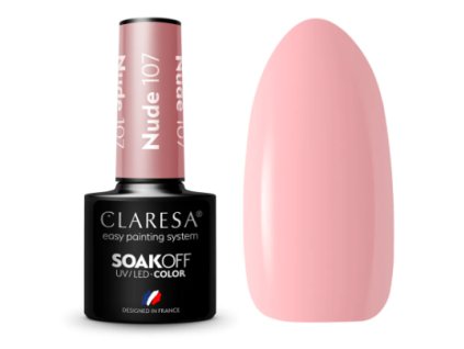 CLARESA Gel lak NUDE 107 - 5g