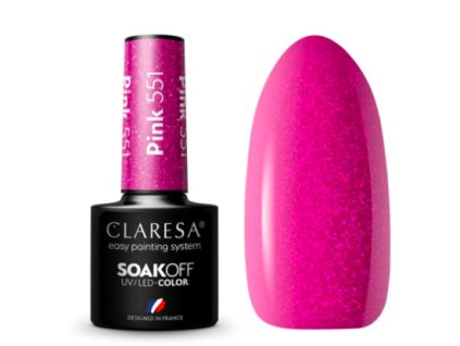 CLARESA Gel lak PINK 551 - 5g