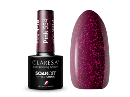 CLARESA Gel lak PINK 554 - 5g