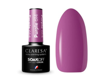 CLARESA Gel lak PURPLE 614 - 5g