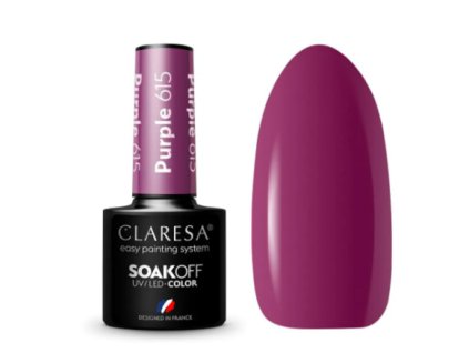 CLARESA Gel lak PURPLE 615 - 5g