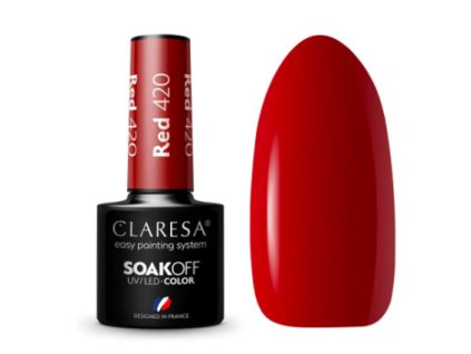 CLARESA Gel lak RED 420 - 5g