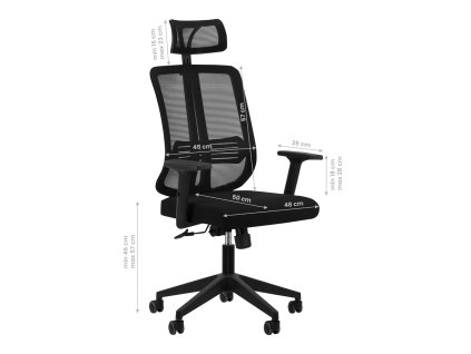Kancelářská židle QS-16A černá