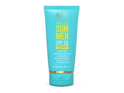 Apis hello summer Opalovací krém na obličej s kmenovými buňkami SPF 50, 50 ml