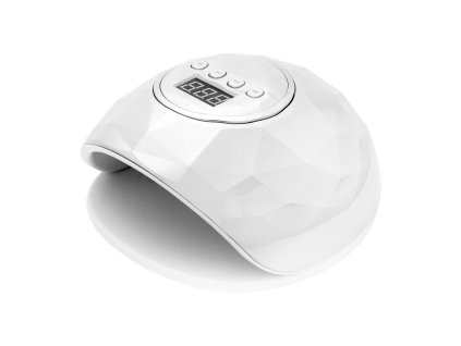UV/LED lampa na nehty Shiny – 86W, bílá/silver pearl