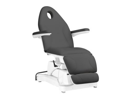 Kosmetické lehátko elektrické Sillon Basic šedé 3 motory otočné