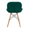 Židle skandinávská 4Rico QS-186 sametová zelená