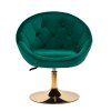 4Rico Taburet otočný zelený samet QS-BL12B
