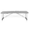 Skládací masážní stůl hliníkový Komfort Activ Fyzio 3 segmentový šedý