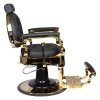 Gabbiano barber křeslo Claudius Gold černý