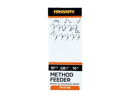Mikbaits Method Feeder návazce - Návazce č.10 se zapichovacím hrotem 10ks
