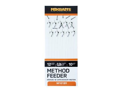 Mikbaits Method Feeder návazce - Návazce č.12 se zapichovacím hrotem 10ks