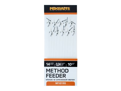 Mikbaits Method Feeder návazce - Návazce č.14 se zapichovacím hrotem 10ks
