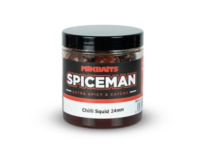 Mikbaits Spiceman boilie v dipu 250ml - Chilli Squid 24mm
