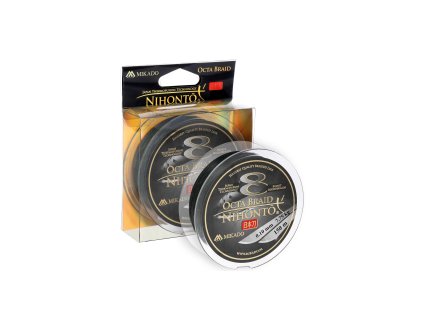 Mikado PLETENÁ ŠŇŮRA - NIHONTO OCTA BRAID - 0.12mm/8.9kg/150m - ZELENÁ - 1 cívka
