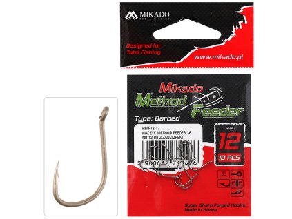 Mikado HÁČEK - METHOD FEEDER - 36 VEL. 8 BR - S PROTIHROTEM - 10 ks