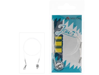 Mikado FLUOROCARBONOVÝ NÁVAZEC - JAWS MEDIUM 25cm/12kg - 2 ks