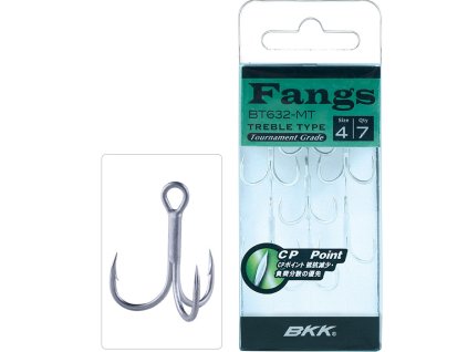 Mikado TROJHÁČKY - BKK - FANGS 6063 2X CP VEL. 10 MATTE TIN - 7 ks