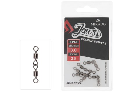 Mikado OBRATLÍK - JAWS DOUBLE SWIVELS XL - 35kg - 5 ks