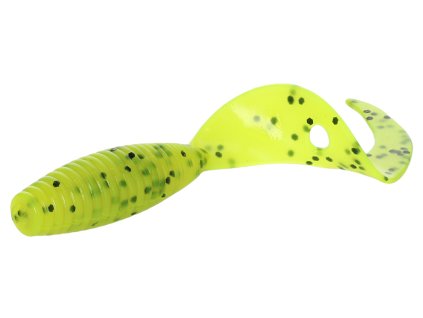 Mikado NÁSTRAHA - TWISTER 64mm/ CHARTREUSE PEPPER - 6 ks